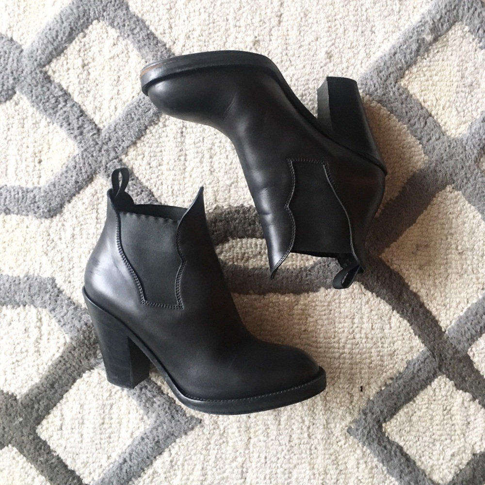 Acne Black Ankle Boots